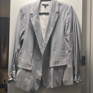 Lane Bryant pinstripe jacket